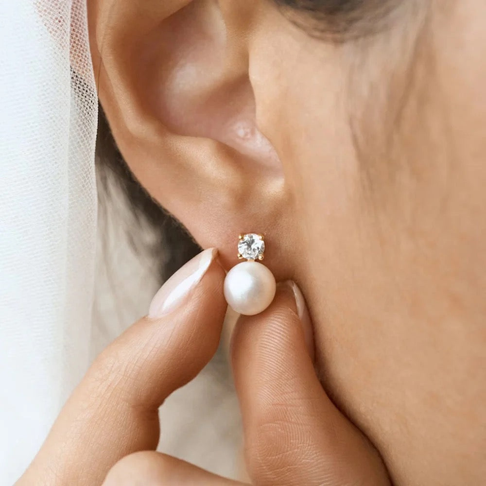 Carryallco Timeless Elegance Pearl Earrings
