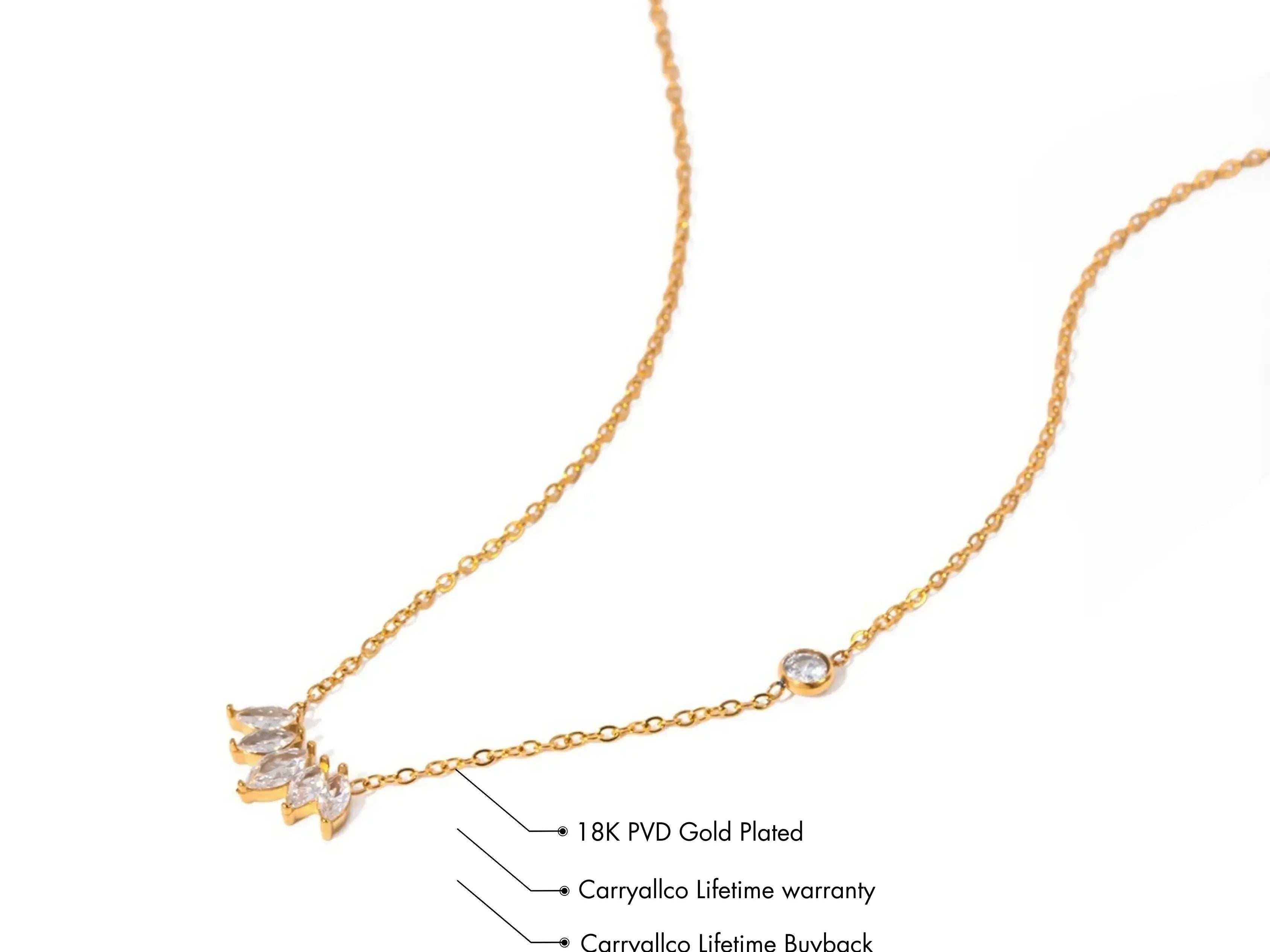 Moissanite Pendant Chain by CARRYALLCO