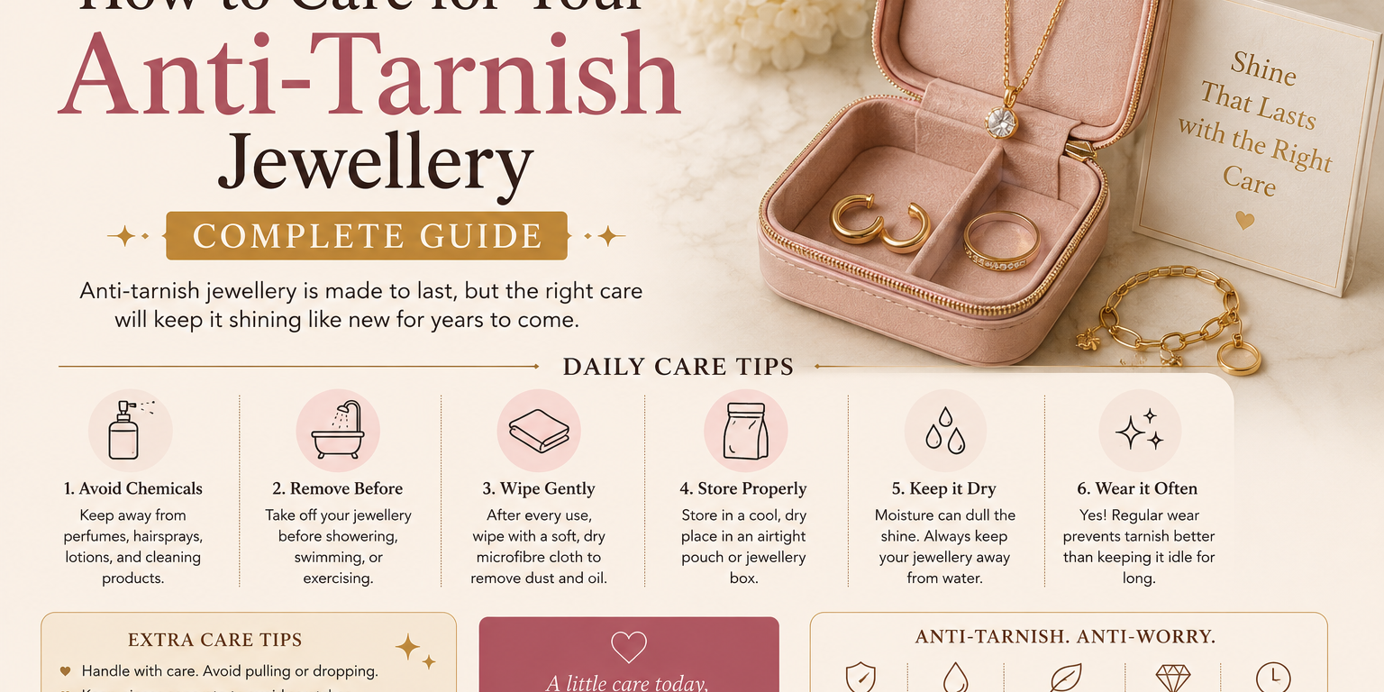 How to care for your 18K gold-plated jewellery – anti-tarnish care guide | Carryallco