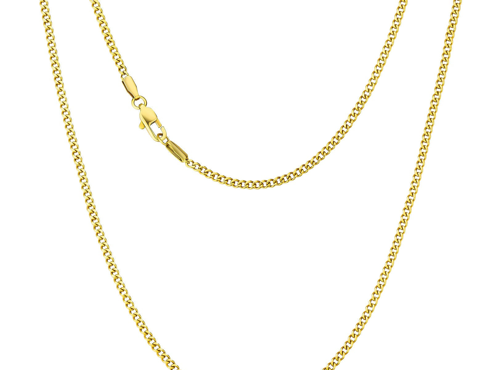 Miami Cuban 14K Gold Plated Link Chain Necklace
