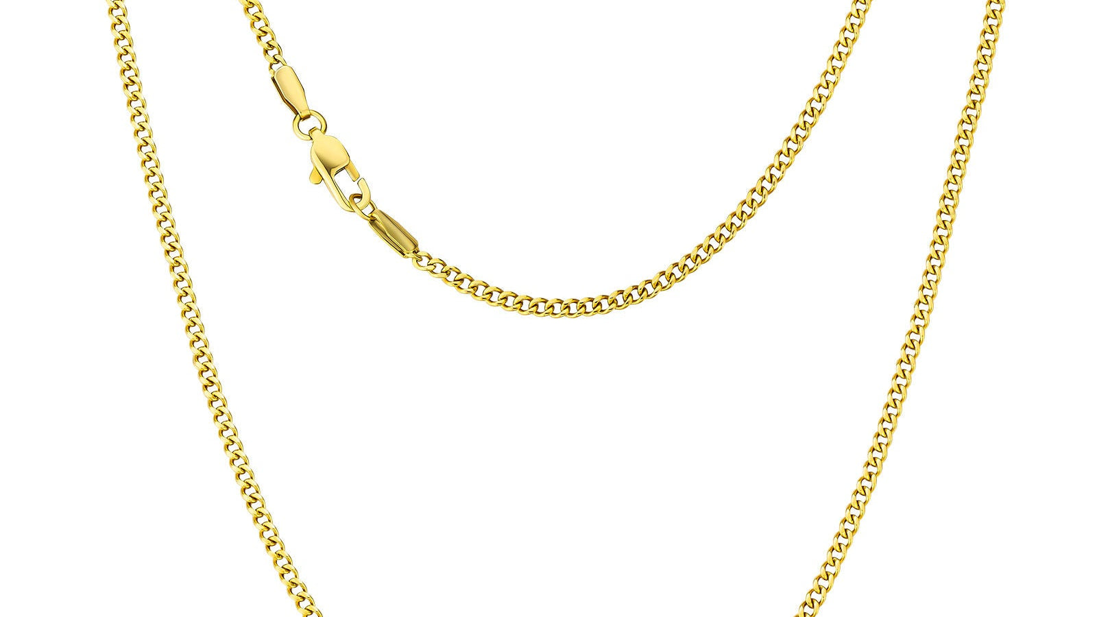 Miami Cuban 14K Gold Plated Link Chain Necklace