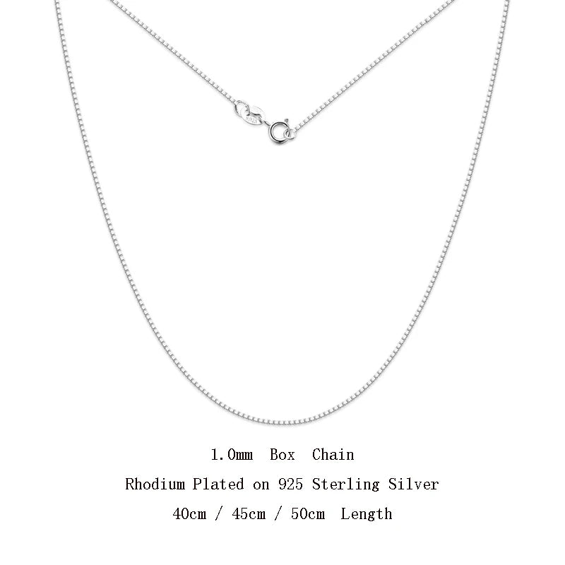 925 Sterling Silver Chain Necklace – Box Chain View | 925 Sterling Silver | Carryallco India