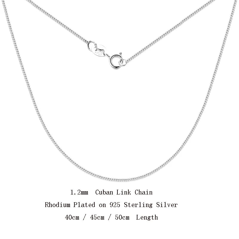 925 Sterling Silver Chain Necklace – Cuban Link View | 925 Sterling Silver | Carryallco India