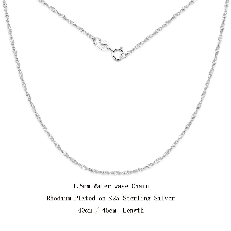 Sterling Silver 925 Chain Necklace 16inch