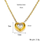 18K Gold Plated Celestial Heart Sparkle Pendant – Demi-Fine