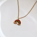 18K Gold Plated Celestial Rainbow Necklace – Demi-Fine