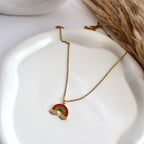 18K Gold Plated Celestial Rainbow Necklace – Demi-Fine