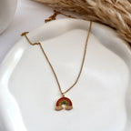 18K Gold Plated Celestial Rainbow Necklace – Demi-Fine