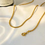 Crisscross Nugget Pendant Necklace – Side View | 18K Gold Plated | Carryallco India