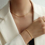 Crisscross Nugget Pendant Necklace – 18K Gold Plated Jewellery | Carryallco India