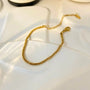 Crisscross Nugget Pendant Necklace – Close-up | 18K Gold Plated | Carryallco India