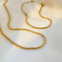 Crisscross Nugget Pendant Necklace – Specifications | 18K Gold Plated | Carryallco India
