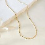 18K Gold Plated Dainty Twisted Minimalist Chain – Demi-Fine