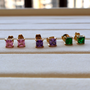 18K Gold Plated Princess Cut Stud Earrings Carryallco