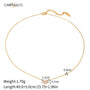18K Gold Plated Sleek Moissanite Pendant Chain – Demi-Fine