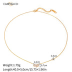 18K Gold Plated Sleek Moissanite Pendant Chain – Demi-Fine