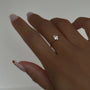 Water Drop Zircon Ring – Single View | 18K Gold Plated | Carryallco India