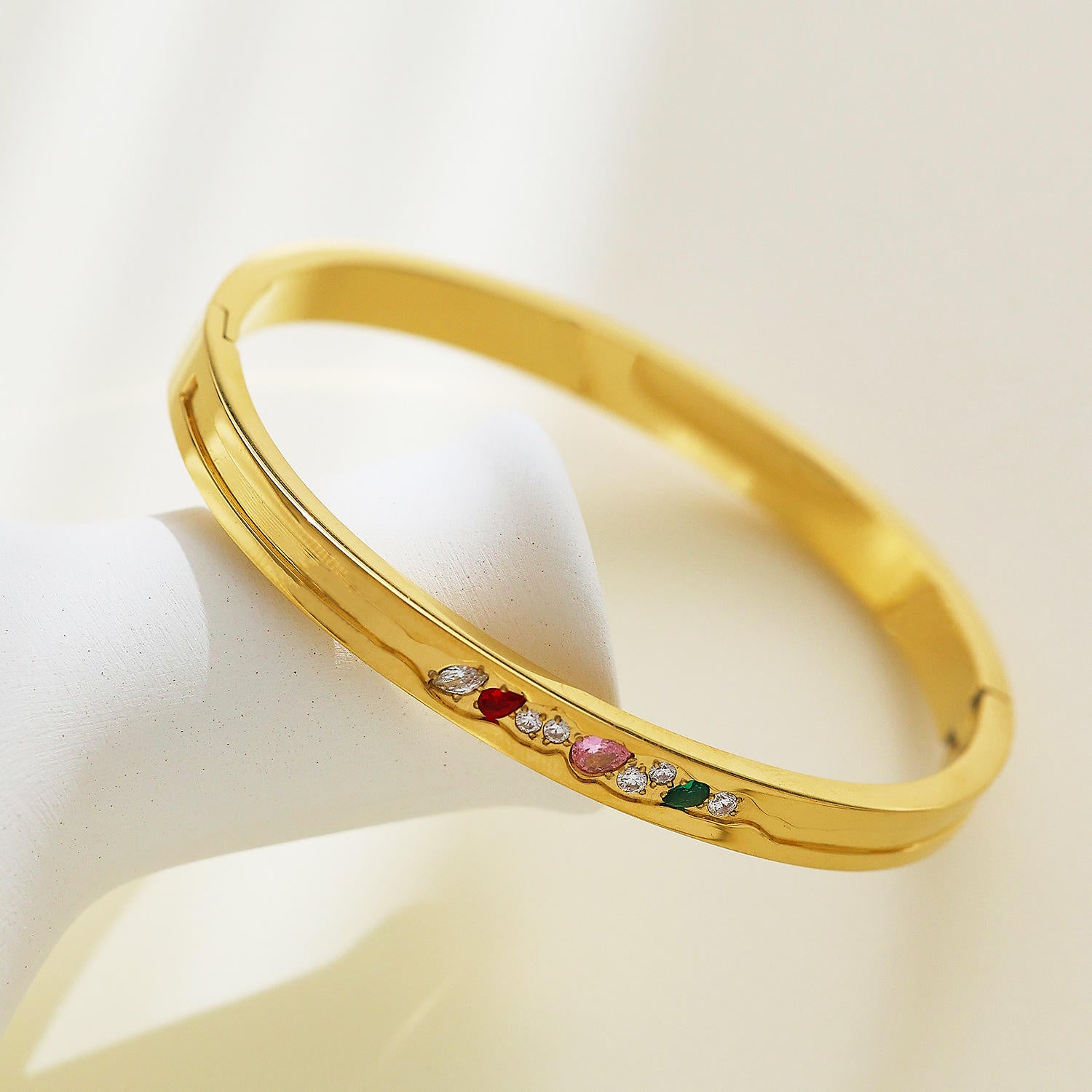 Multi-Colour Stone Bangle