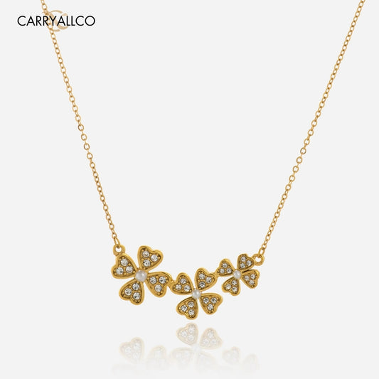 18K Gold Plated Daisy Flower Pendant Necklace