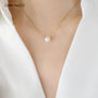18K Gold Plated Freshwater Pearl Pendant Dainty Necklace Carryallco