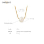 18K Gold Plated Freshwater Pearl Pendant Dainty Necklace Carryallco