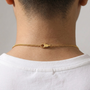 Cuban Chain Necklace – Worn View | 18K Gold Plated | Carryallco India