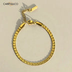 18K Gold Plated Vintage Embossed Bracelet Carryallco