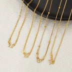 18K PVD Gold Link Chain Necklace – Stainless Steel (Unisex)