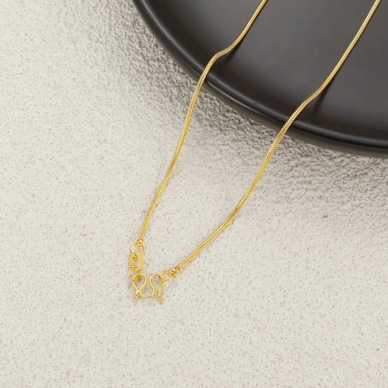 18K PVD Gold Link Chain Necklace – Stainless Steel (Unisex)