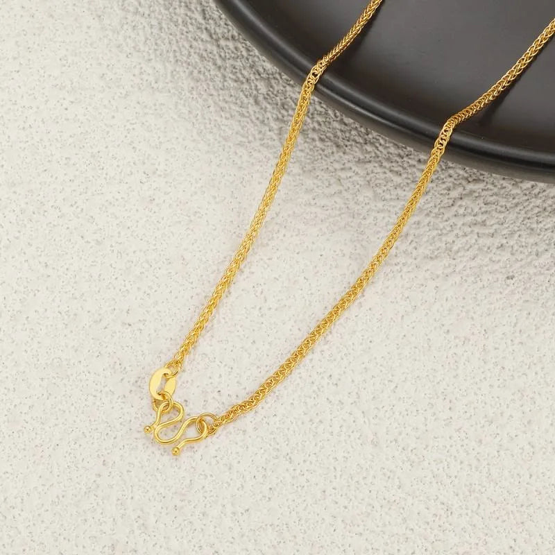 18K PVD Gold Link Chain Necklace – Stainless Steel (Unisex)