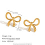 Bowknot Necklace and Earrings Set – 18K Gold Plated | CARRYALLCO