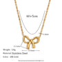 Bowknot Necklace and Earrings Set – 18K Gold Plated | CARRYALLCO