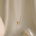 18K Gold Plated Celestial Heart Sparkle White stone Pendant – Demi-Fine