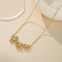 Daisy Flower Pendant Necklace – Butterfly Pendant View | 18K Gold Plated | Carryallco India