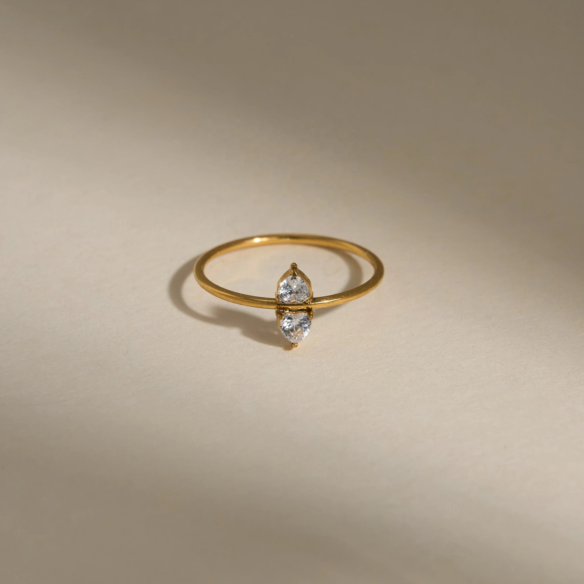 18K Gold Plated Vintage Zircon Ring