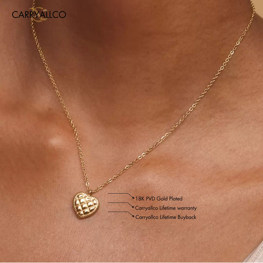 18K Gold Plated Timeless Heart Pendant Chain – Demi-Fine