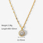 White Solitaire Pendant Necklace – Specifications | 18K Gold Plated | Carryallco India