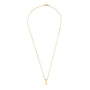 Sleek Bar Pendant Snake Chain Necklace – Close-up | 18K Gold Plated | Carryallco India