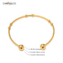Round Bead Ball Cuff Bracelet Carryallco