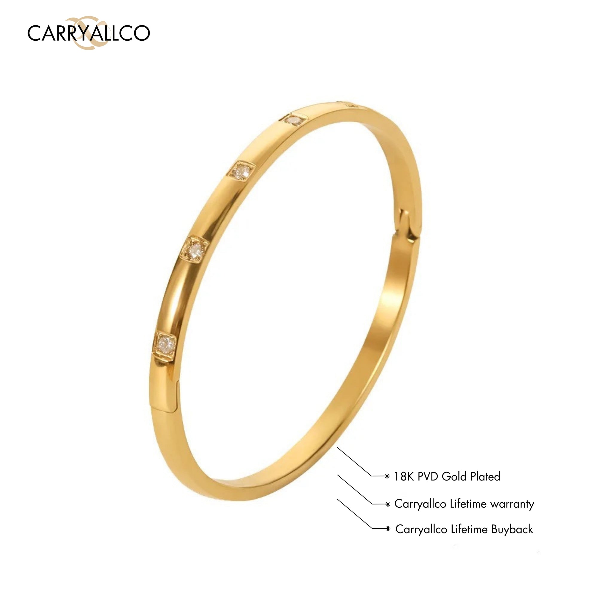 Round Brilliant Cut Cuff Bracelet Carryallco