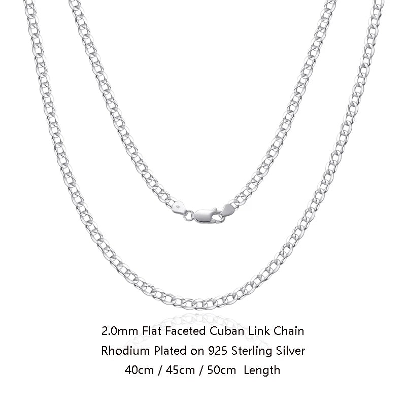 Sterling Silver 925 Chain Necklace 16inch