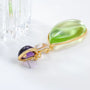 Carryallco Green and Purple Acrylic Dangle Earring Carryallco