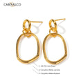 Carryallco Minimal Luxe Hex Earrings Carryallco