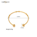 Round Bead Ball Cuff Bracelet Carryallco