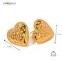 Carryallco Textured Heart Luxe Earrings Carryallco