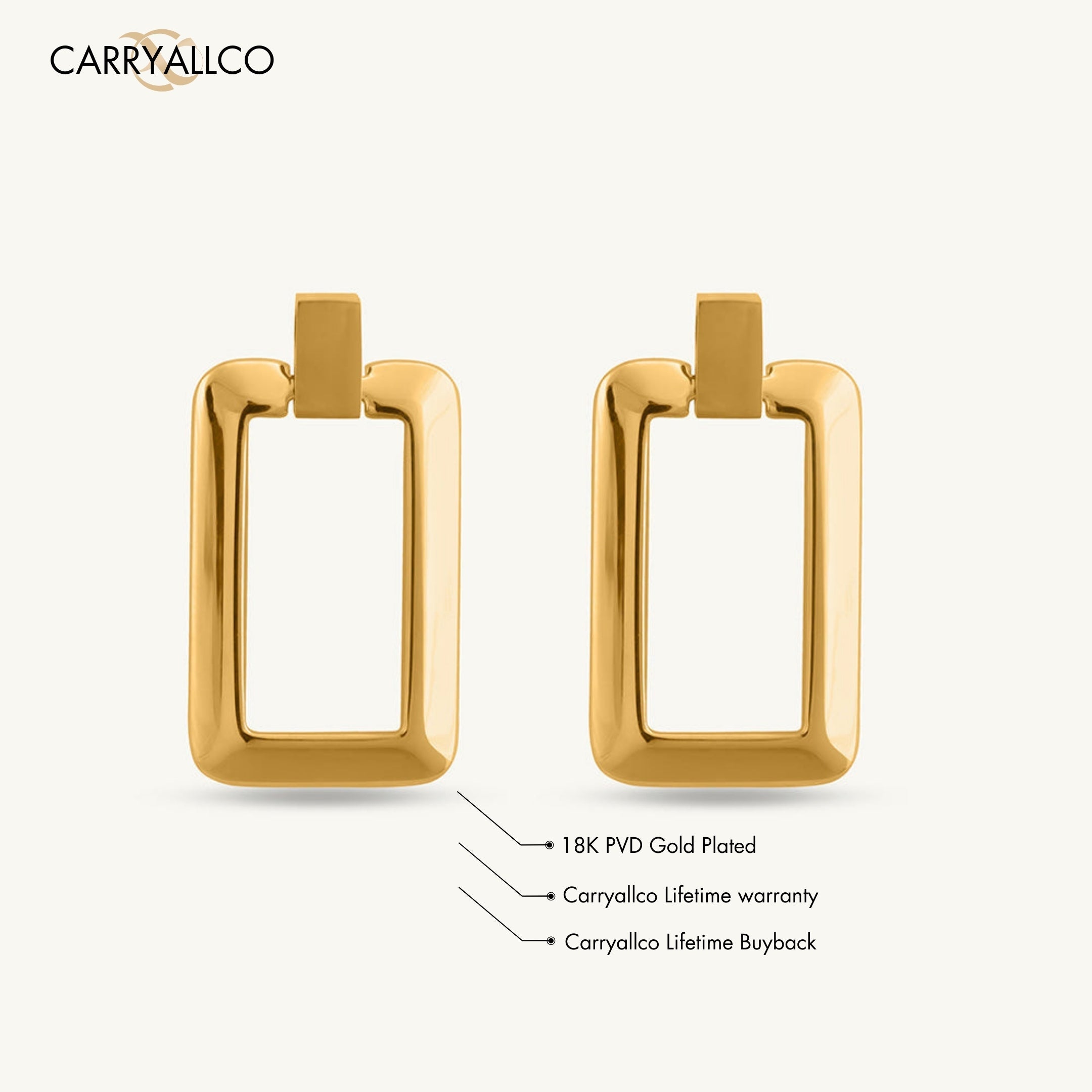 Carryallco Milano Minimalist Earrings Carryallco
