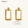 Minimalist Hoop Earrings – 18K Gold Plated | Carryallco