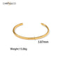 Open Minimalist Cuff Bracelet – 18K Gold Plated | Carryallco