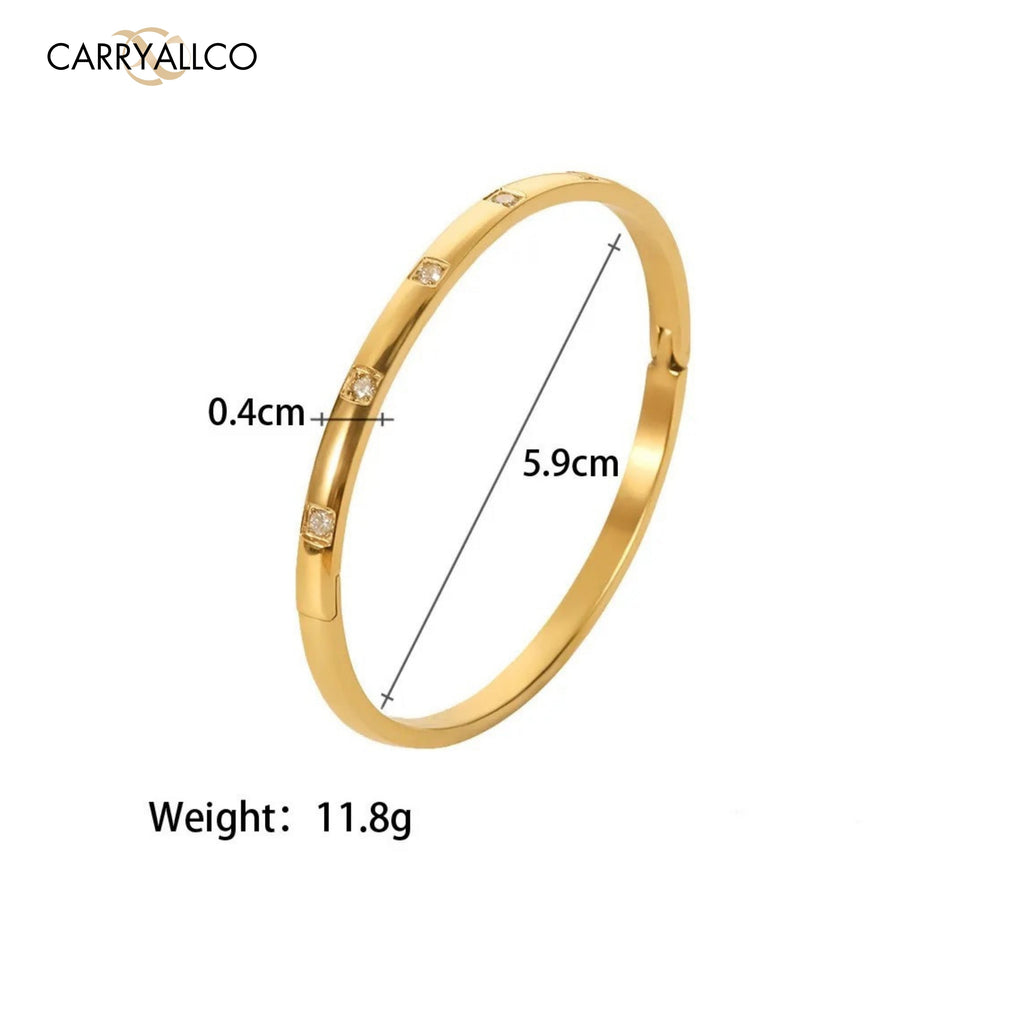 Round Brilliant Cut Cuff Bracelet Carryallco