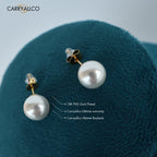 Carryallco Pure Pearl Minimalist Studs Carryallco